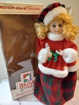 Vintage Holiday Time Standing Girl Illuminated Figure Christmas - £31.96 GBP