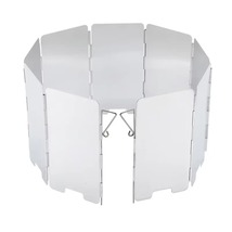 9-Plate Ultralight Folding Camping Stove Windshield - Aluminum Alloy - $19.99