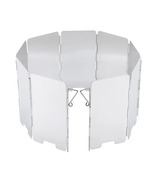 9-Plate Ultralight Folding Camping Stove Windshield - Aluminum Alloy - $19.99