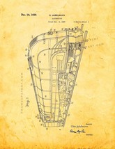 An item in the Art category: Locomotive Train Patent Print - Golden Look