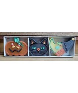 Midwest Of Cannon Falls 3 Halloween Candle Tealights Pumpkin Black Cat W... - $26.85