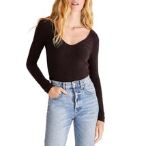 Z Supply sonya brushed rib top in BLACK - size S - $41.58