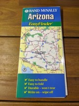1999 Laminated Rand McNally Arizona Easy Finder Map - £19.70 GBP