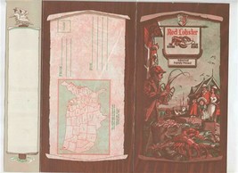 Red Lobster Restaurant Souvenir Menu Mailer with Location Map 1974 - £14.86 GBP