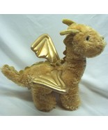 Melissa &amp; Doug SOFT &amp; SHINY GOLD LUSTER DRAGON 9&quot; Plush STUFFED ANIMAL TOY - £15.63 GBP