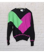 Vintage 1980s White Stag Geometric Abstract Sweater Small - £23.16 GBP