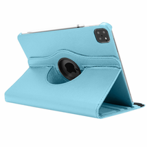 Leather Rotating Portfolio Stand Case LIGHT BLUE for iPad Pro 11&quot; 2020/Air 4 - £5.05 GBP