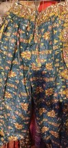 TEAL TURQ BLUE RAINBOW  TRIBAL GYPSY BOHEMIAN DELUXE ATS GYPSY PANTALOONS  - $107.83 CAD