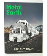 Fascinations Metal Earth Freight Train Set Diesel Engine &amp; 4 Cars 3D Mod... - £20.92 GBP