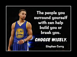 Inspirational Steph Curry Basketball Motivation Choose Wisely Quote Poster Print - £18.09 GBP+