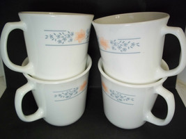 Corelle coffee mugs Set of 4 APRICOT GROVE cups 8 oz - £10.35 GBP