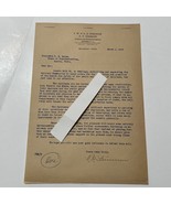 Beaumont Tx 1935 Antique Letter F. W. &amp; D. E. Steinman Architects signed - £55.05 GBP