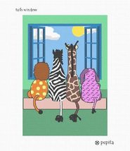Pepita Needlepoint Canvas: Tails Window, 8&quot; x 12&quot; - £67.39 GBP+