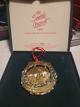 1994 The Seattle Ornament Skyline With Mt Rainier SIGNED - £16.78 GBP