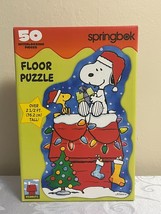 Vintage Springbok 50 Piece Peanuts Snoopy Floor Puzzle hallmark united f... - $51.48