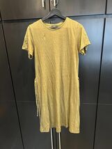 Theory Casual Short Sleeve Dress in Olive Green, Size L - $44.55