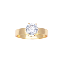 22ct Gold Solitaire Ring 6-Claw 7mm Width - $413.63