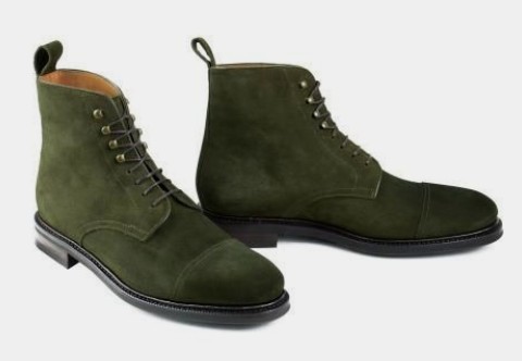 Olive Green Men Handmade Casual Party Dress Up Mens Adult Captoe Boot