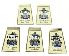 Vintage Schlitz Light Beer Foil Decal Sticker NOS Lot of 5 from 1975 - $9.89