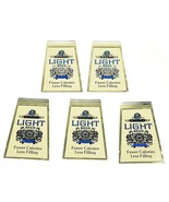 Vintage Schlitz Light Beer Foil Decal Sticker NOS Lot of 5 from 1975 - £7.76 GBP