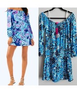 Lilly Pulitzer Lana Skort Romper in Resort White Mesmerazing M Blue Off ... - $112.70