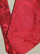 Donald Trump Signature Collection Neck Tie/Necktie Silk red jacquard 57&quot;... - £31.85 GBP