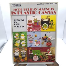 Vintage Plastic Canvas Patterns, More Holiday Magnets by Dick Martin, Le... - $7.85