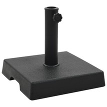 Parasol Base Square Polyresin 17.6 lb Black - $2,001.96 MXN