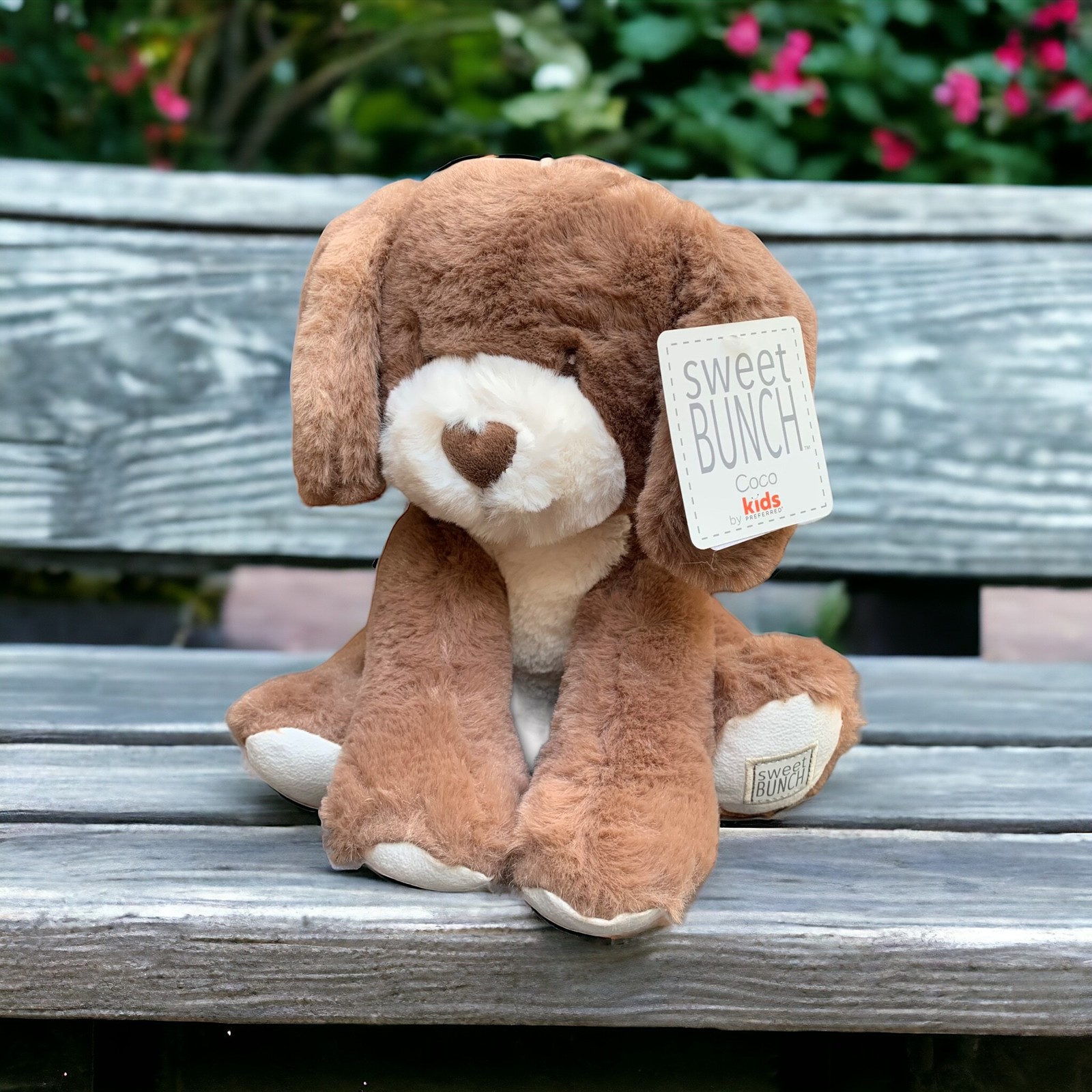 Sweet Bunch By Kids Preferred BROWN COCO PUPPY Dog Lovey Baby Toy Stuffed Animal - $13.55
