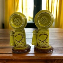 Vintage Salt And Pepper Shakers New Mexico State Retro Green Yellow Phon... - $22.16