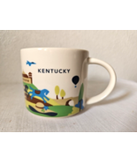 Starbucks Kentucky YAH You Are Here 14oz Coffee Cup Mug 2015 Blue Brown Green - £11.89 GBP