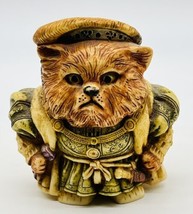 Harmony Ball Pot Bellys Hairy VIII Historical Cat Figurine 2003 Retired - £13.95 GBP