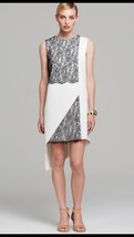 Robert Rodriguez Women&#39;s Dress Off White Black Lace Sleeveless Size 8 NWT $495 - £118.70 GBP