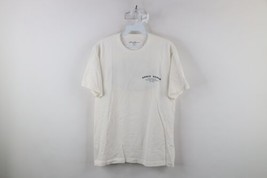Vintage Eddie Bauer Mens Size Small Faded Spell Out Whale T-Shirt White Cotton - £23.32 GBP