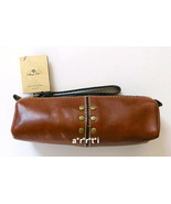 Patricia Nash Italian Leather Isla Oblong Wristlet Makeup Case Tan NWT - $47.86 CAD