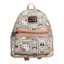 Loungefly Hello Kitty Sanrio Portraits Pastel backpack RARE OG HEART LOGO - £195.81 GBP