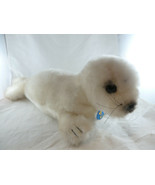 Vintage Dakin Baby Harp Seal Plush 23&quot; Long 1982 Silvery Light grey Mint... - $40.69 CAD