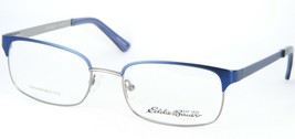 Eddie Bauer 8237 Navy /SILVER Eyeglasses Glasses Metal Frame 51-17-135mm &quot;Read&quot; - £29.81 GBP