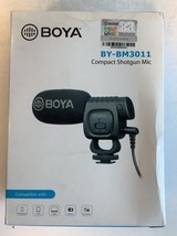 NEW Boya BY-BM3011 Compact Condenser Shotgun Audio Black Microphone - £28.80 GBP
