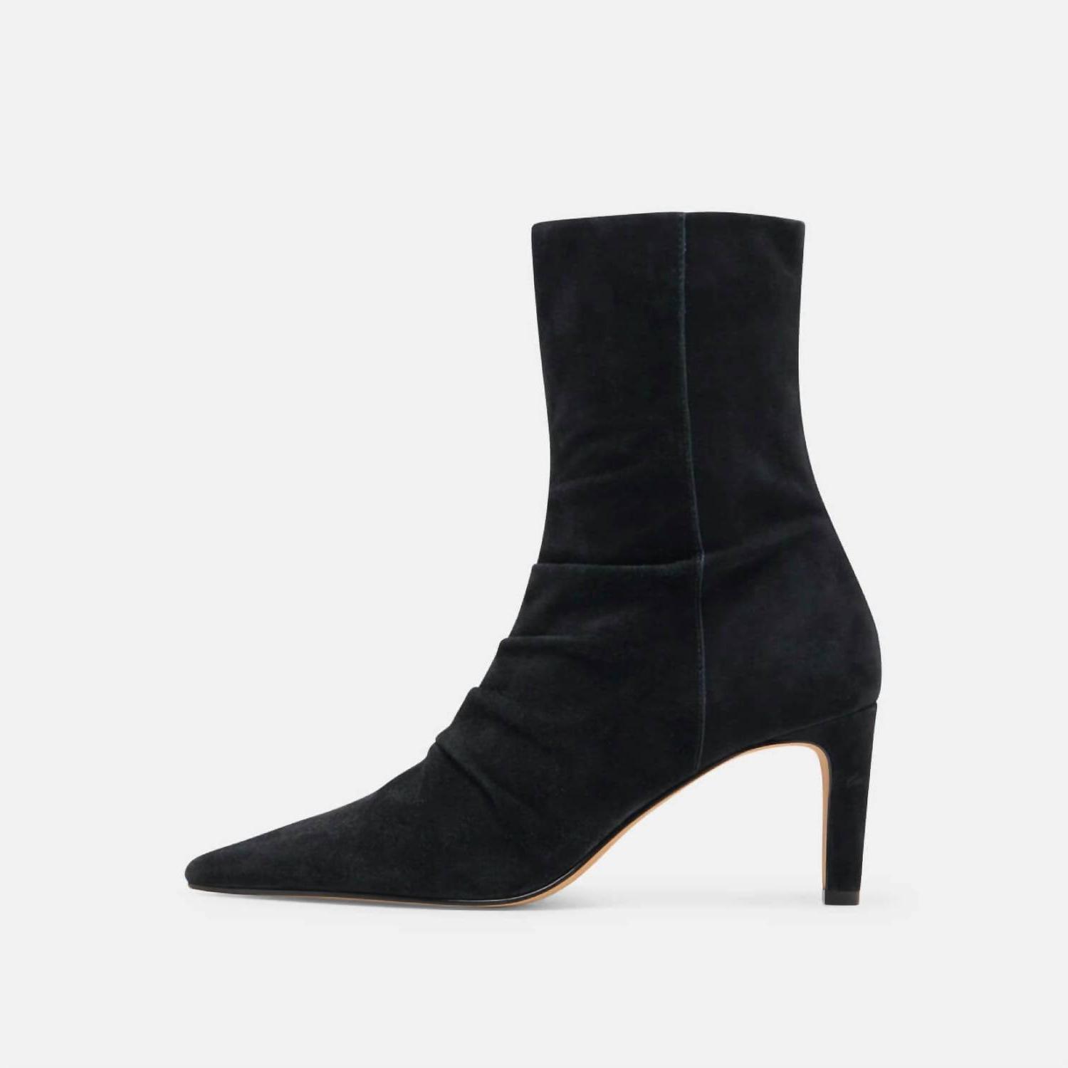 Dolce Vita Women&#39;s Fernly Boots Onyx Suede - $56.00