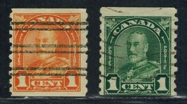 Canada Sc# 178-179 used  King George V coil stamps (1930) Postage - £5.04 GBP