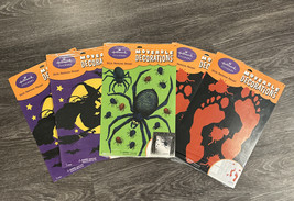 5 VTG 1990&#39;s Hallmark Stickers Moveable Decorations Halloween *Glow In The Dark - £15.69 GBP