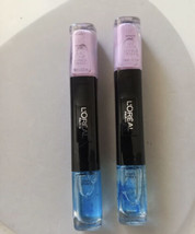 2 Sets L&#39;Oreal Paris Cosmetics Infallible Nail Polish Duo, 915, Infinite Lilac - £9.74 GBP