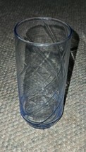 Vintage Libbey Sky Blue Royal Swirl Drinking Glass Water Juice Tumbler K... - £8.00 GBP