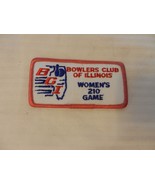 Bowlers Club of Illinois Women&#39;s 210 Game Patch from the 90s Pink Border - £7.85 GBP