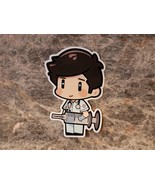 Male Nurse Sticker Decal for Water Bottle, Chibi Art, Kawaii, Doctor, PA... - $4.50