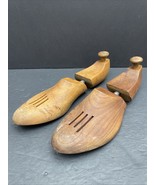 Vintage Solid Wood Shoe Trees – Size 11D C.B. Pierce Co Vented Hinged St... - $23.75