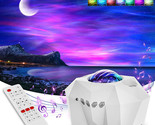 Aurora Star Projector Lights w/ Bluetooth Speaker Projection Night Light... - £29.01 GBP