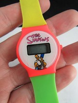 RARE vintage The Simpsons watch digital late 1980&#39;s early 1990s Bart Homer Marge - £29.88 GBP
