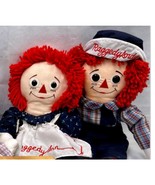 Vintage Applause Raggedy Ann &amp; Andy Doll Pair | 80s Plush | Embroidered - $936.73 MXN